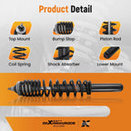 Front Shock Strut Absorber Kit for Polaris Ranger 570 2014–2025, 500 2011–2022