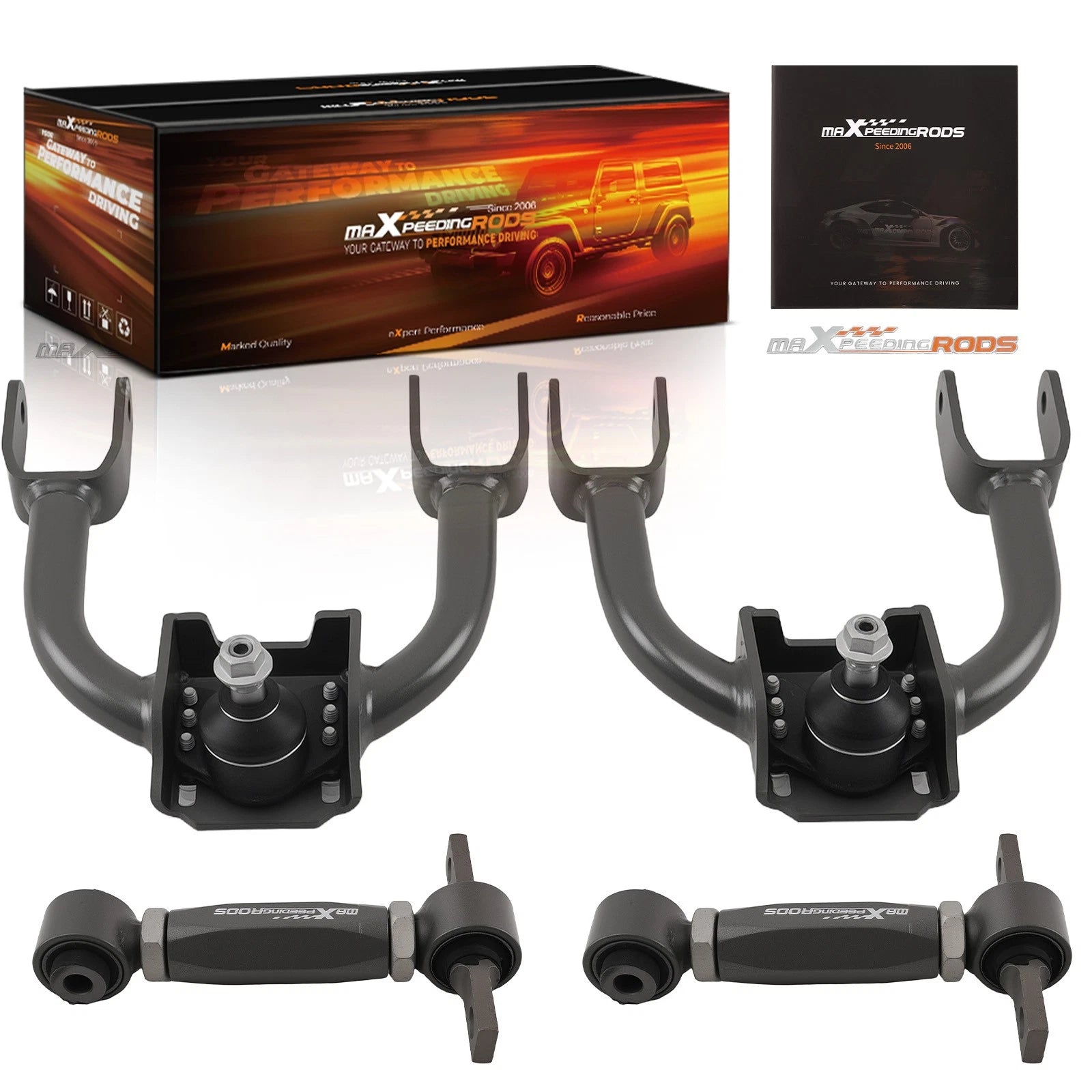 4X Adjustable Front Control Arms Rear Camber Kit for Honda Civic EG (1992–1995)