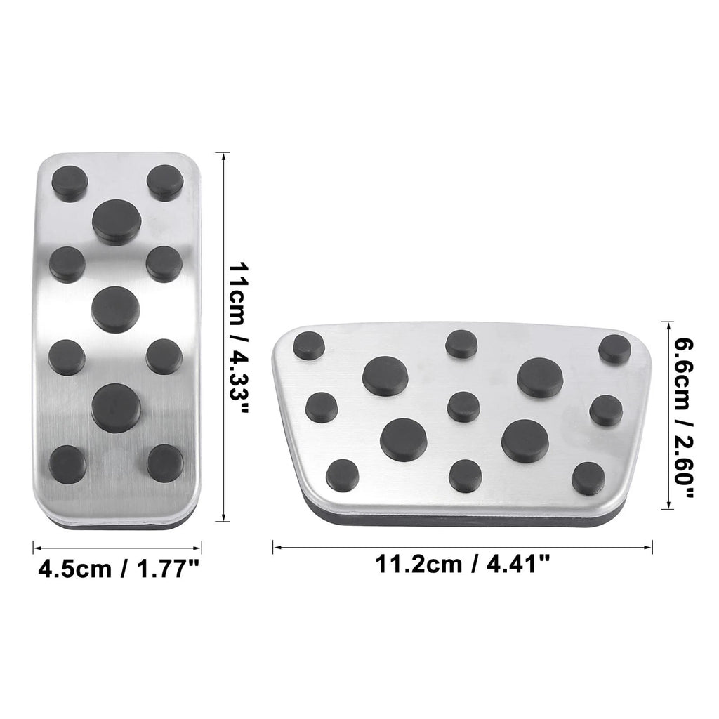Set of 4 Accelerator Gas Brake Foot Pedal Pads Cover Kit for Toyota Highlander (2011–2017)