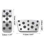 Set of 4 Accelerator Gas Brake Foot Pedal Pads Cover Kit for Toyota Highlander (2011–2017)