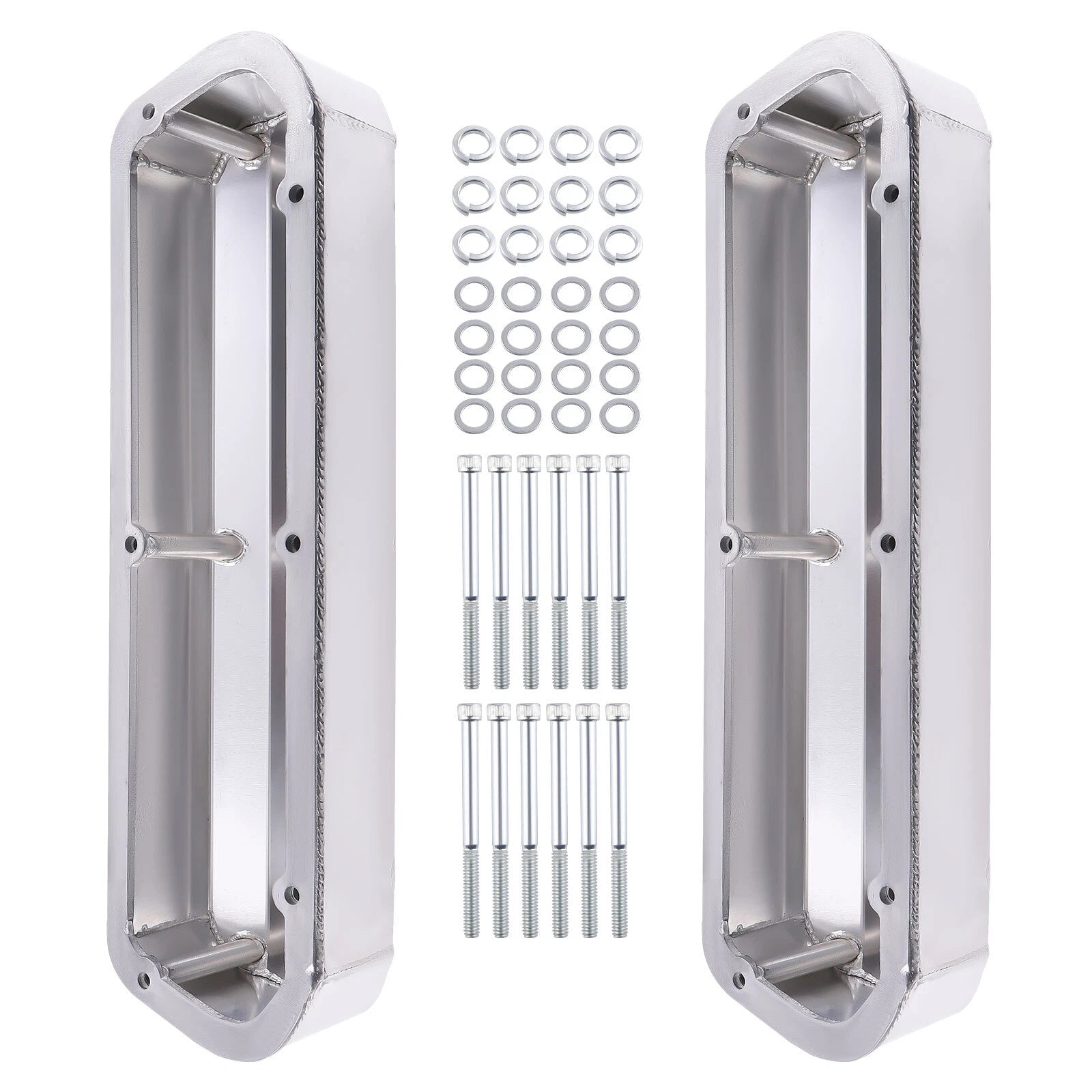 Polished Aluminum Engine Valve Cover for Ford SBF V8 (260–351W)