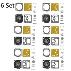 6X Carburetor Gasket Kit for Stihl 034 MS340 036 MS360 (RB-31)