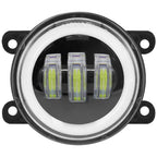 LED Fog Lights 3.5 Inch White Yellow Ring for Offroad Vehicles