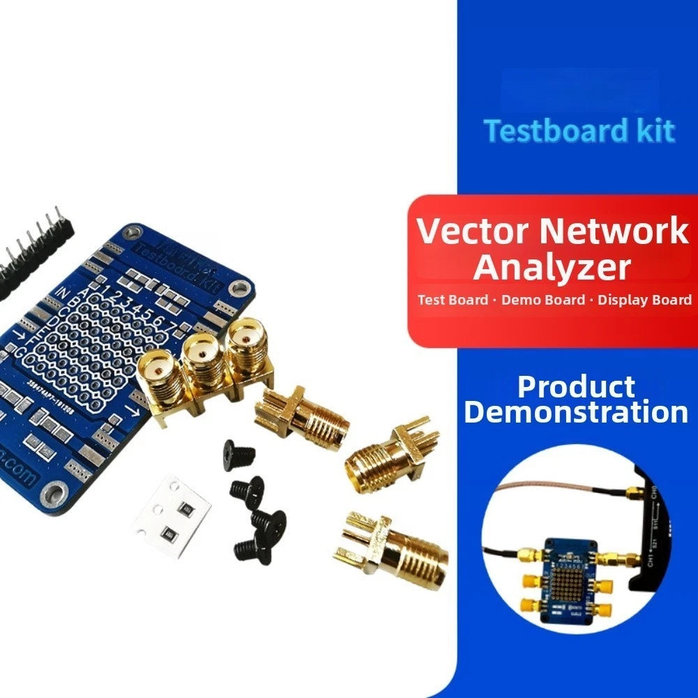 VNA Testing Board for Nanovna with Mounting Hardware & 49R9 Resistors