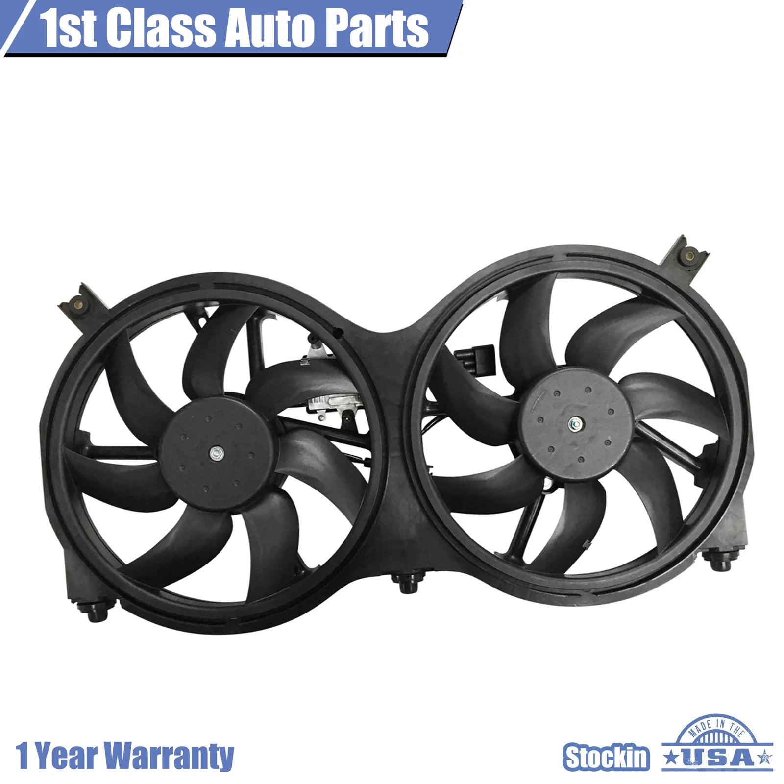 Radiator and Condenser Fan with Module for Nissan Pathfinder Infiniti QX60 (2013–2020)