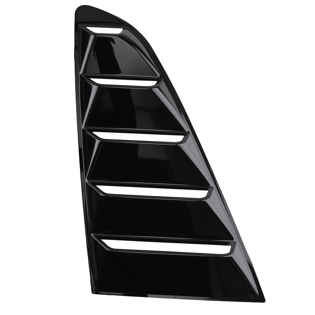 ABS Black Side Window Louvers for Ford Mustang 2-DR Coupe (2015–2020)