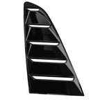 ABS Black Side Window Louvers for Ford Mustang 2-DR Coupe (2015–2020)