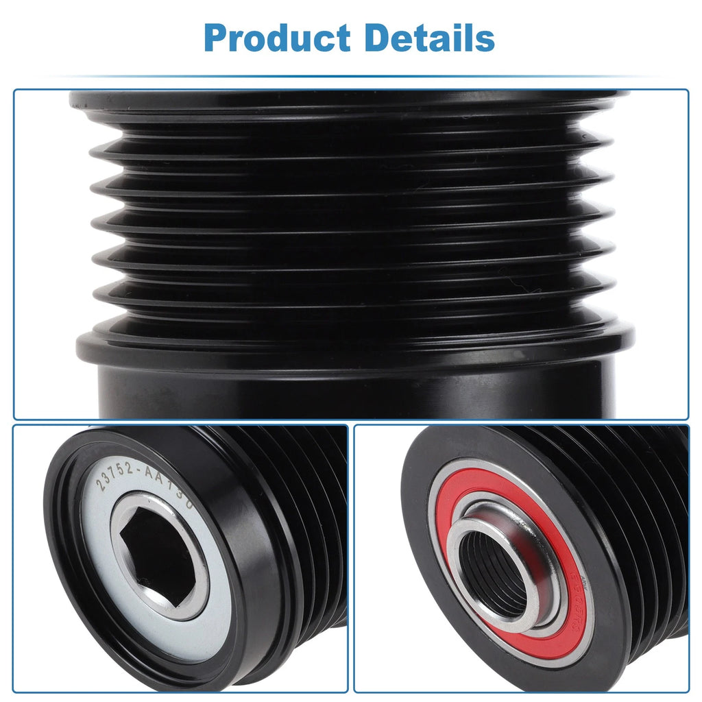 Set of 1 Alternator Freewheel Clutch Pulley for Subaru Forester (2014–2018)