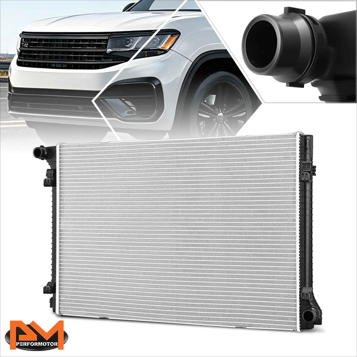 Full Aluminum Core Radiator for VW Atlas Cross Sport 2.0L Turbo (2018–2023) DPI-13756
