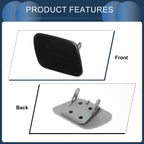 Front Right Washer Nozzle Cover Cap for Volkswagen Touareg (2002–2006) Black