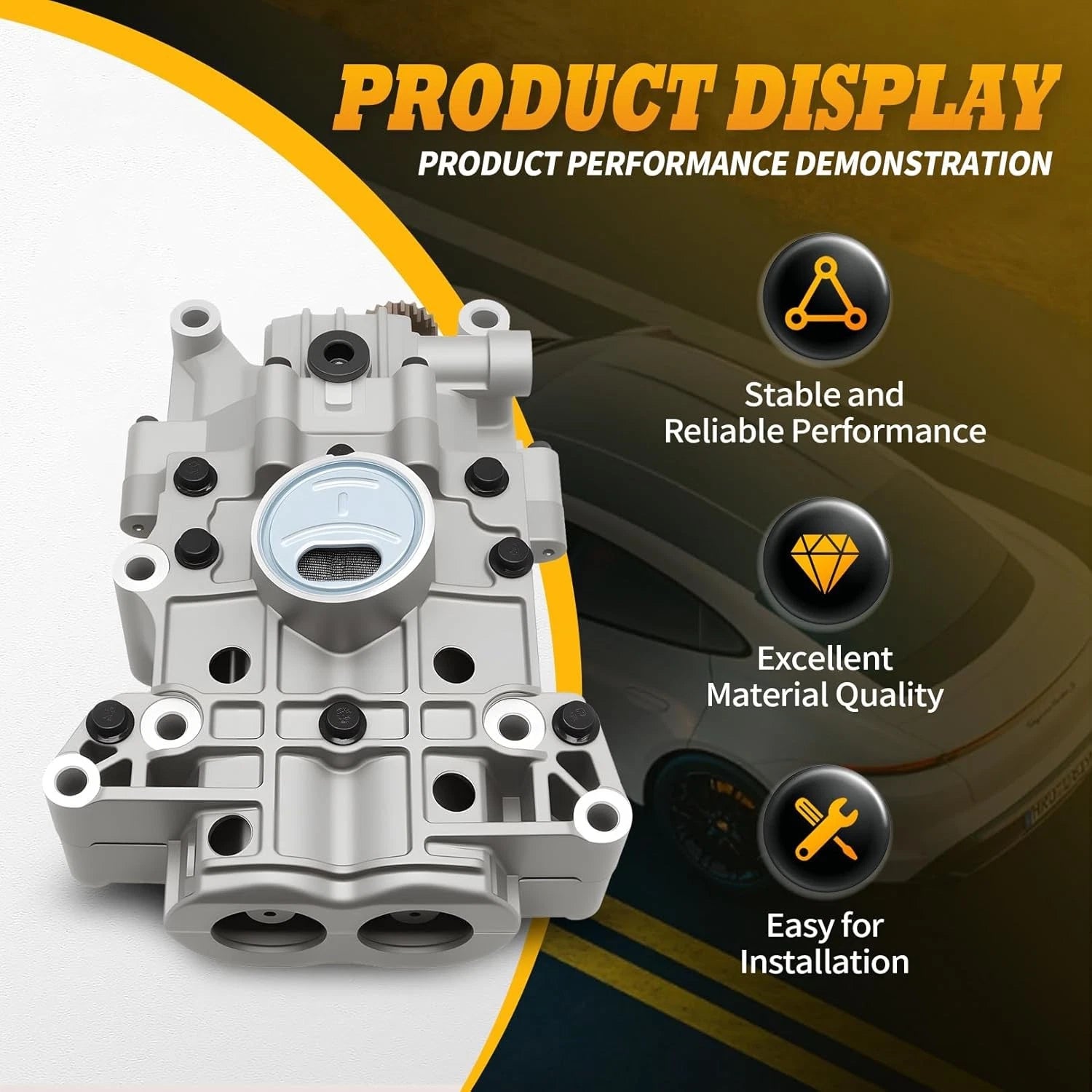 Shaft Balance Oil Pump 19 Teeth 233002G401 for Hyundai Sonata Santa Fe Tucson (2011–2019)