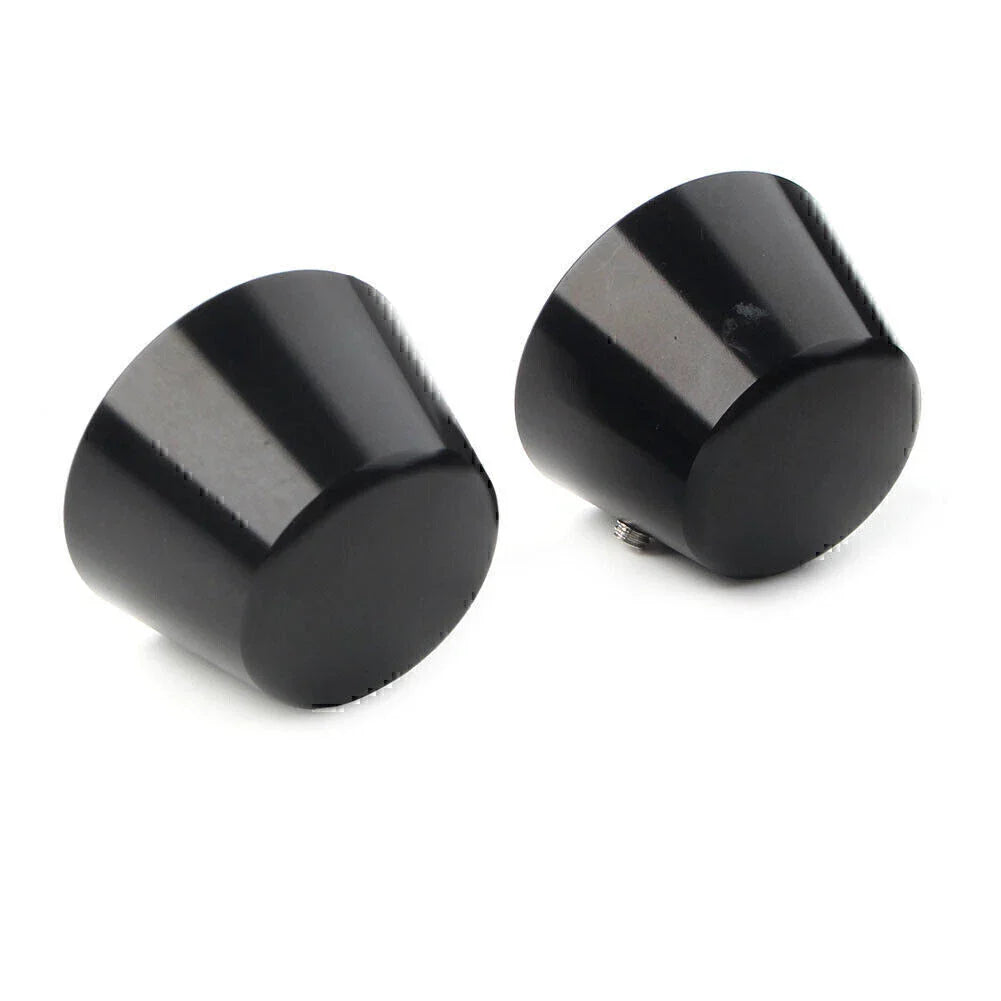 Black Front Axle Cap Nut Covers for Harley Sportster Dyna Road Glide (2004-2023)