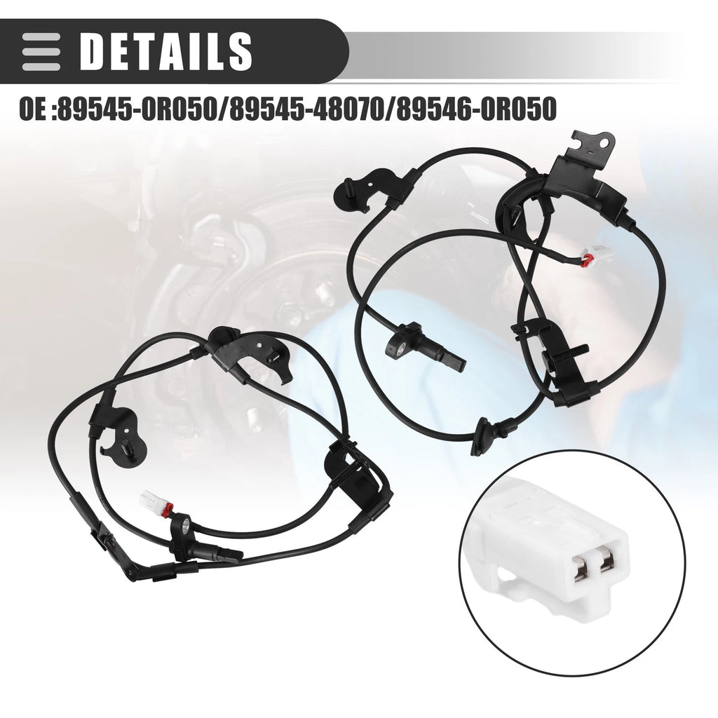 1 Pair ABS Wheel Speed Sensor for Lexus NX200t (2015–2018) 724117493684