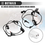 1 Pair ABS Wheel Speed Sensor for Lexus NX200t (2015–2018) 724117493684