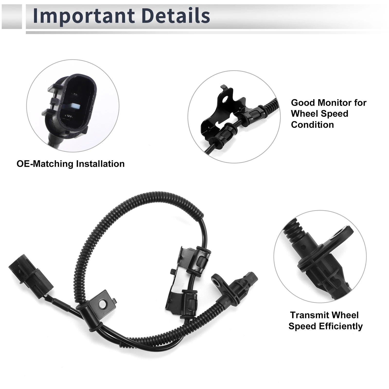 ABS Wheel Speed Sensor No. 9567007100 for Kia Picanto (2004–2011)