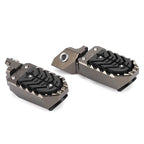 Wide Foot Pegs Pedals Rest Brown for BMW R1200GS R1250GS (2013-2023)