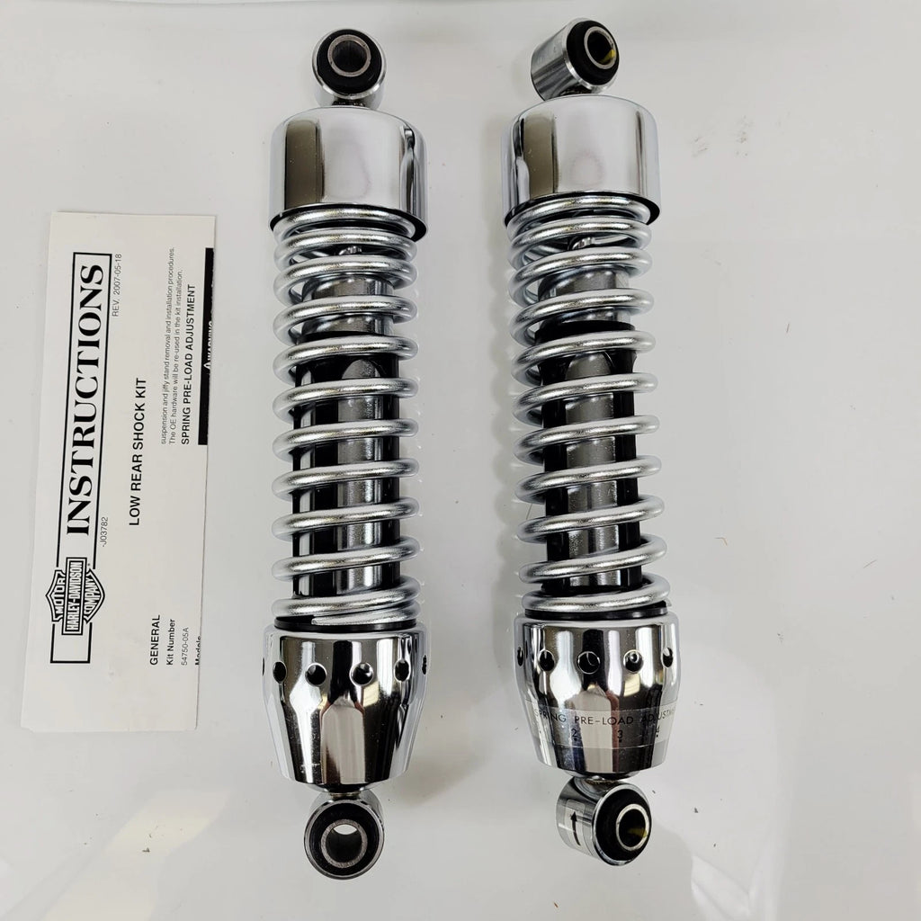 Rear Shocks & Kickstand Lowering Kit for Harley-Davidson Sportster (2004–2022) Chrome