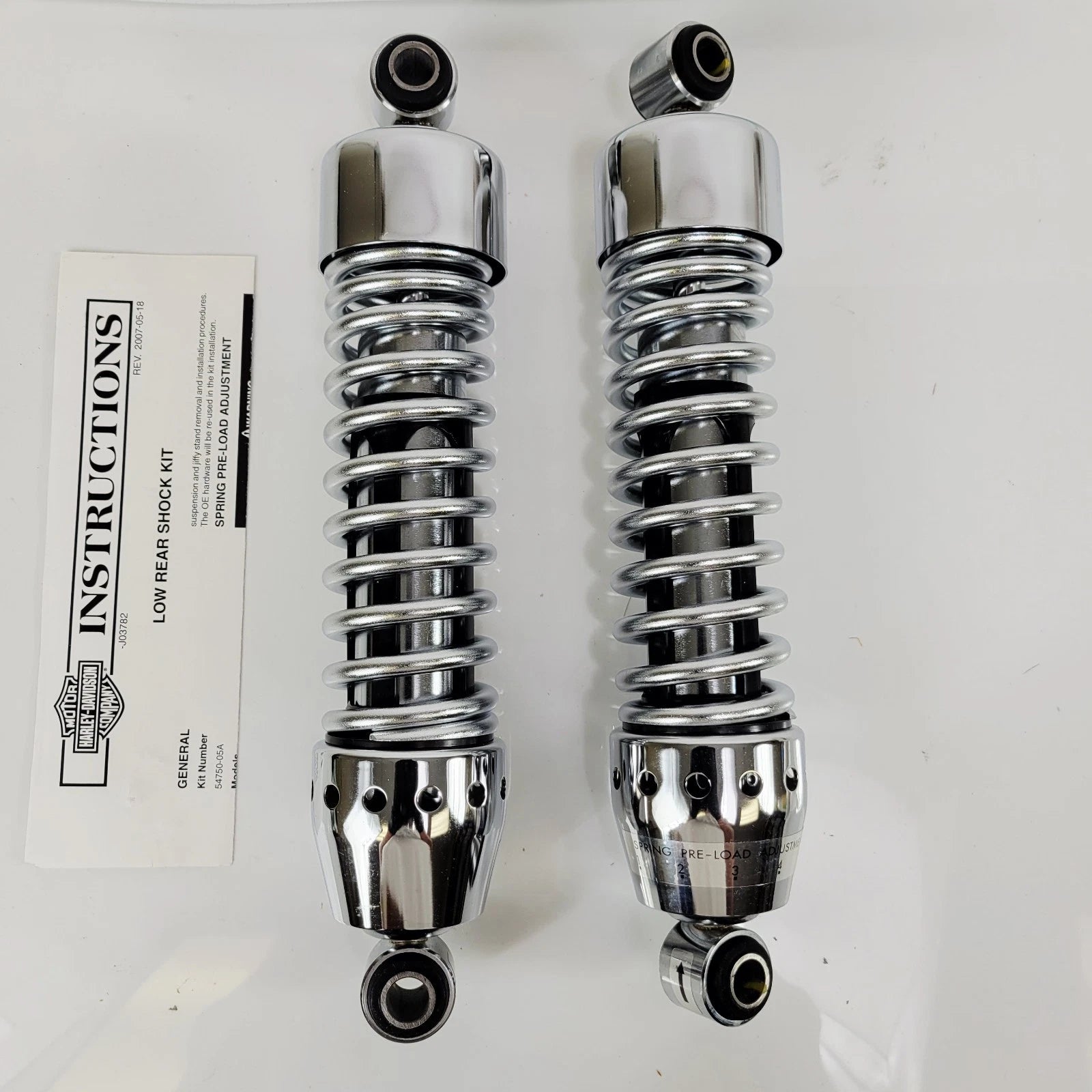 Rear Shocks & Kickstand Lowering Kit for Harley-Davidson Sportster (2004–2022) Chrome