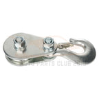 1X 2 Ton Snatch Block with Hook for Automotive Recovery