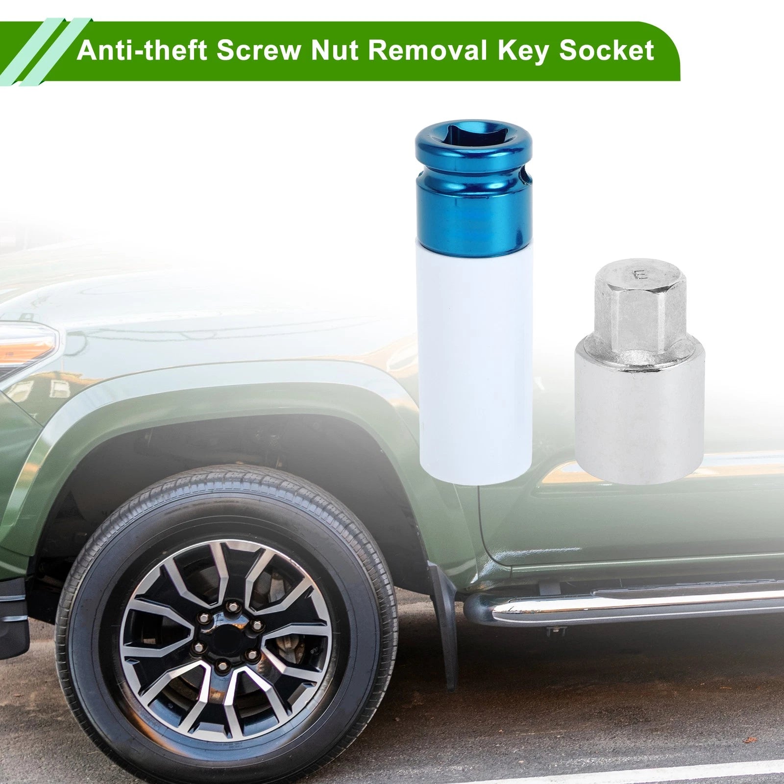 Set of 4 Wheel Lock Lug Nut Anti-Theft Key for Toyota 
