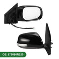 Right Side Door Mirror for Toyota RAV4 (2009–2012) Manual Folding Gloss Black