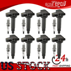 8X Ignition Coils & Iridium Spark Plugs for Toyota 4Runner, Lexus GS430 (2003–2009)