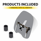 Large Smoked Windshield for Harley Honda Magna Shadow Spirit (19"x17")