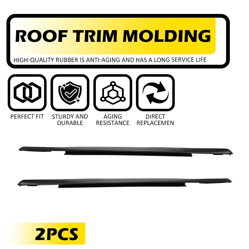 Set of 2 Roof Drip Molding LH & RH for Toyota Venza (2009–2016) ED