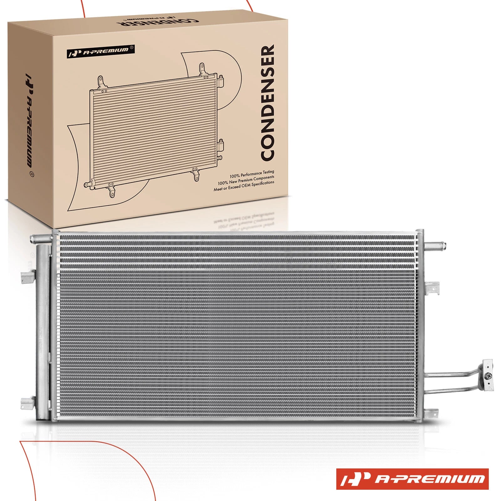 AC condenser with receiver drier for Chevrolet Silverado 1500 Suburban (2007–2013)