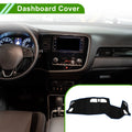 Dashboard Cover Mat for Mitsubishi Outlander 3 PHEV (2013–2021) Black Blue