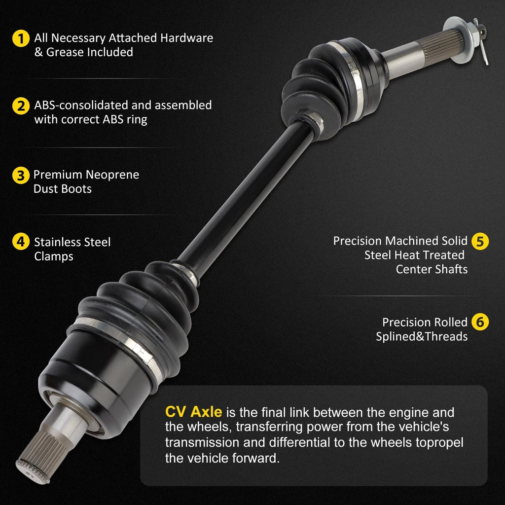 2X Rear CV Axle Assembly for Kawasaki Teryx Teryx4 800 (2016–2021)