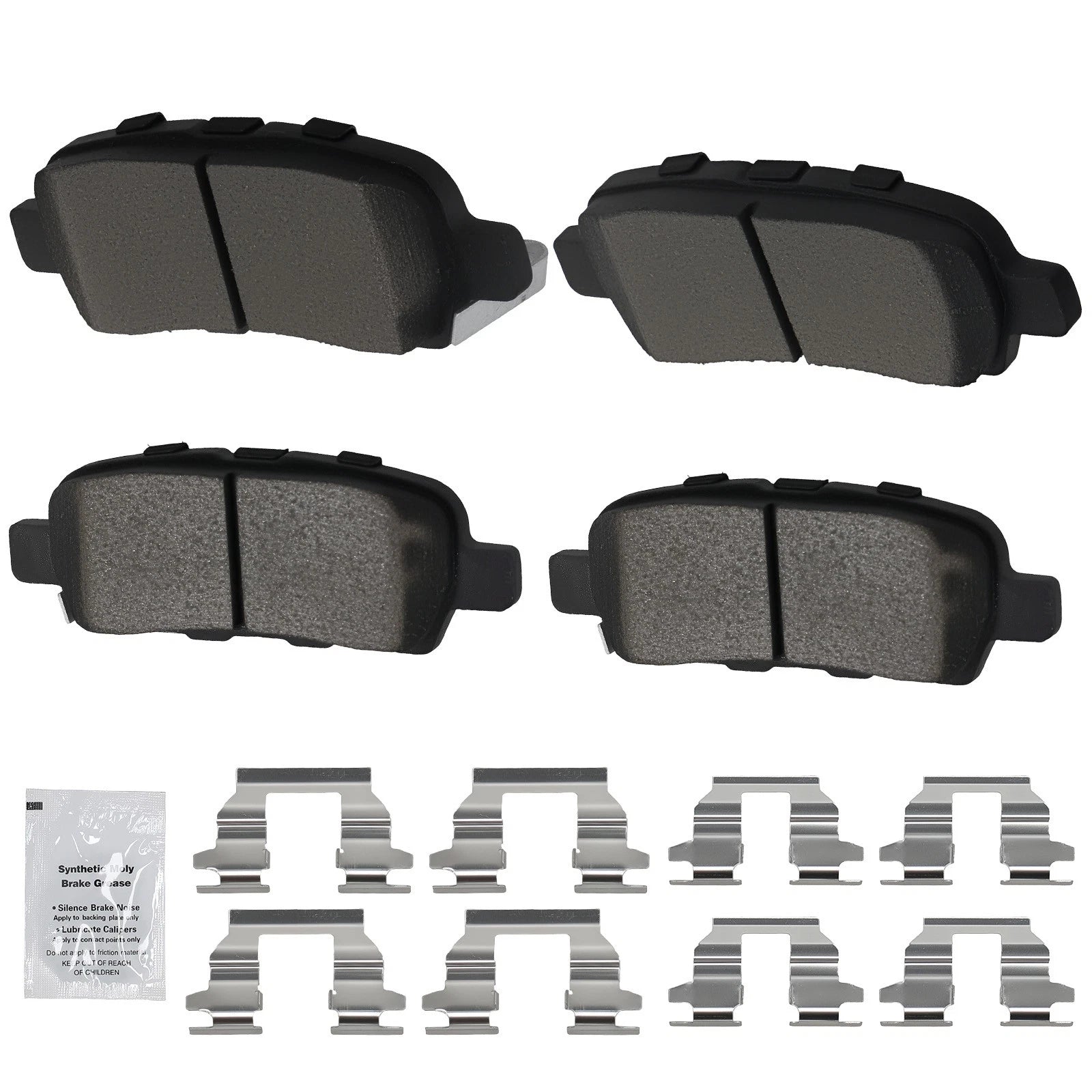 Rear Brake Pads Set for Nissan Juke, Leaf, Maxima, Murano, Pathfinder, Quest, Rogue (2011–2023)