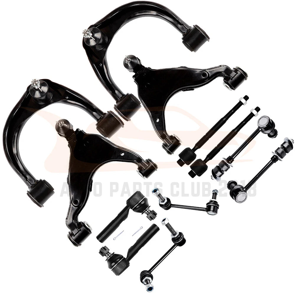 12Pcs Control Arm Tie Rod Sway Bar for Toyota 4Runner (2003–2009)