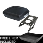 Matt Black Chopped Trunk Mount Rack for Harley Touring Electra Glide (2014–2025)