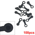 100Pcs Motorcycle Brake Bleeder Screw Cap Oil Drain Tip Cover
