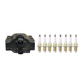 Set of 8 Hitachi Ignition Coils & NGK Spark Plugs for LS400 SC400 (1990–2000)