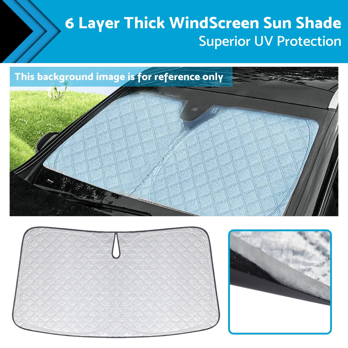 6-Layer WindScreen Sun Shade for Subaru Outback (2015–2024) UV Protection
