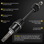 2X Rear CV Axle Shaft for John Deere Gator XUV 620i 850D