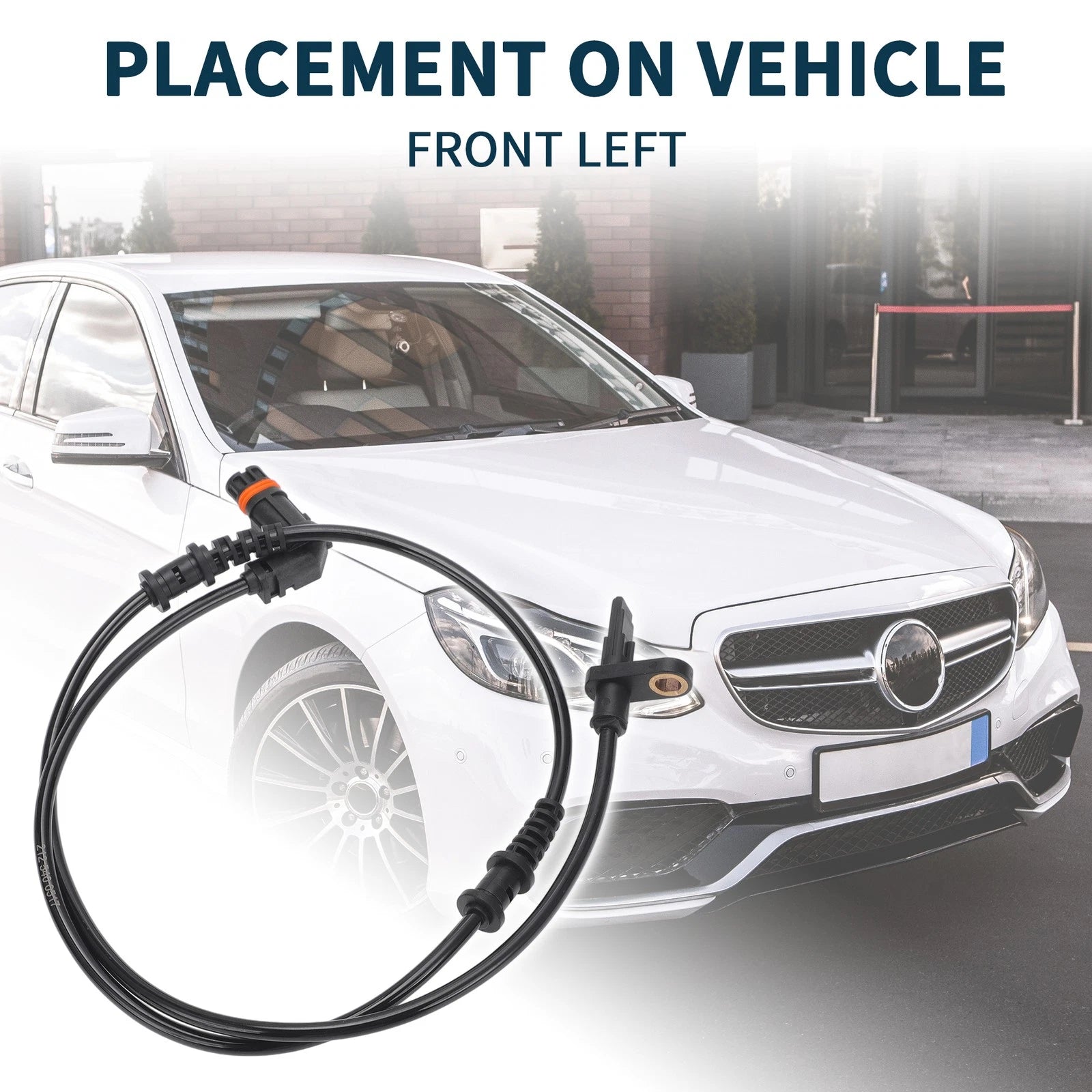 Front Left ABS Wheel Speed Sensor for Mercedes-Benz E350 (2006–2009) A2125400517