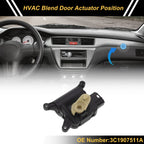 HVAC Heater Blend Door Actuator for Volkswagen Passat (2009–2012) 3C1907511A