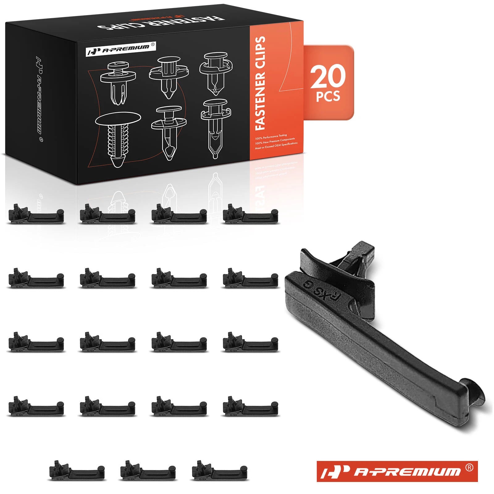 20Pcs Front Door Weatherstrip Retainer Clips for Honda Accord