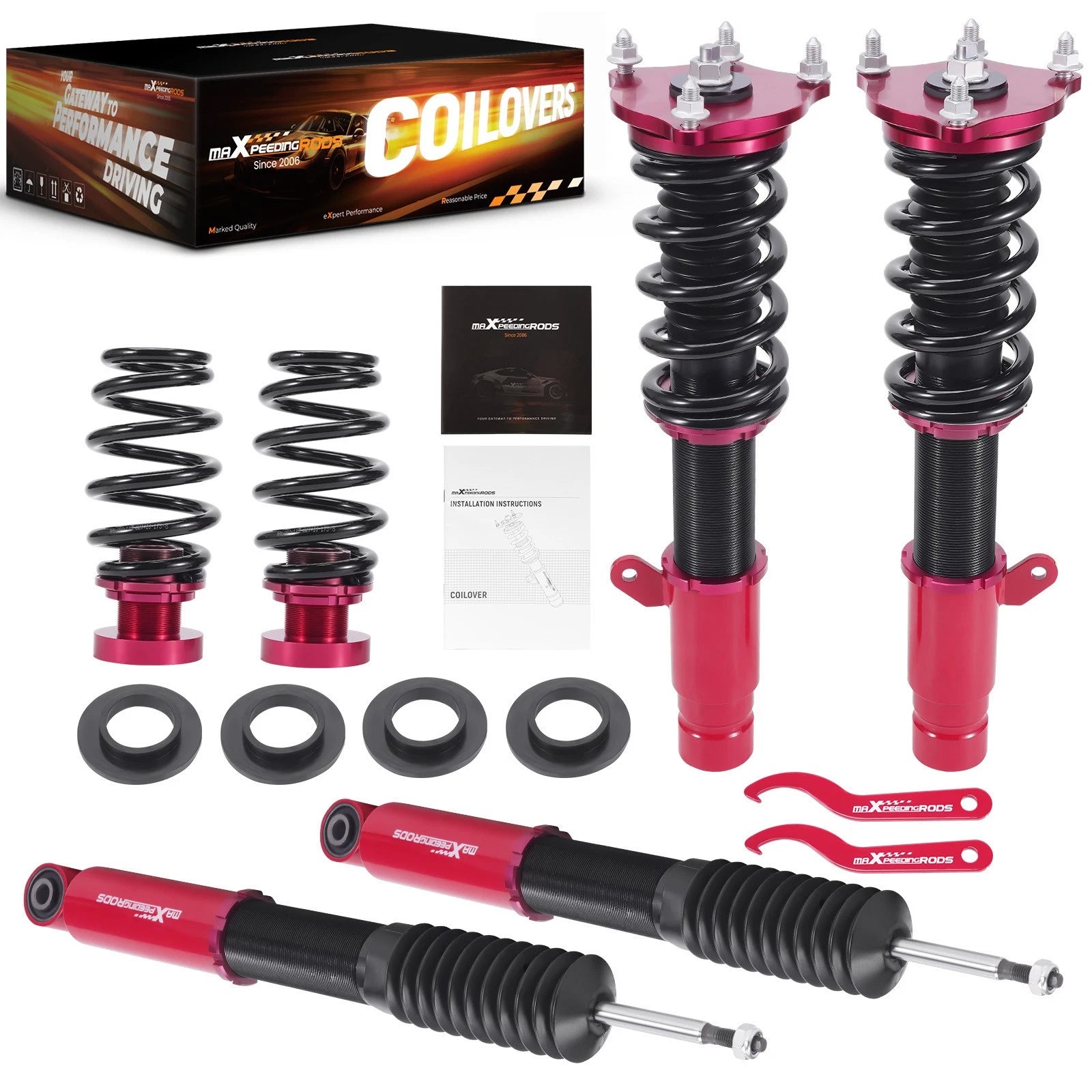 Adjustable Coilovers Shock Struts Kit for Honda Accord (2018–2022)