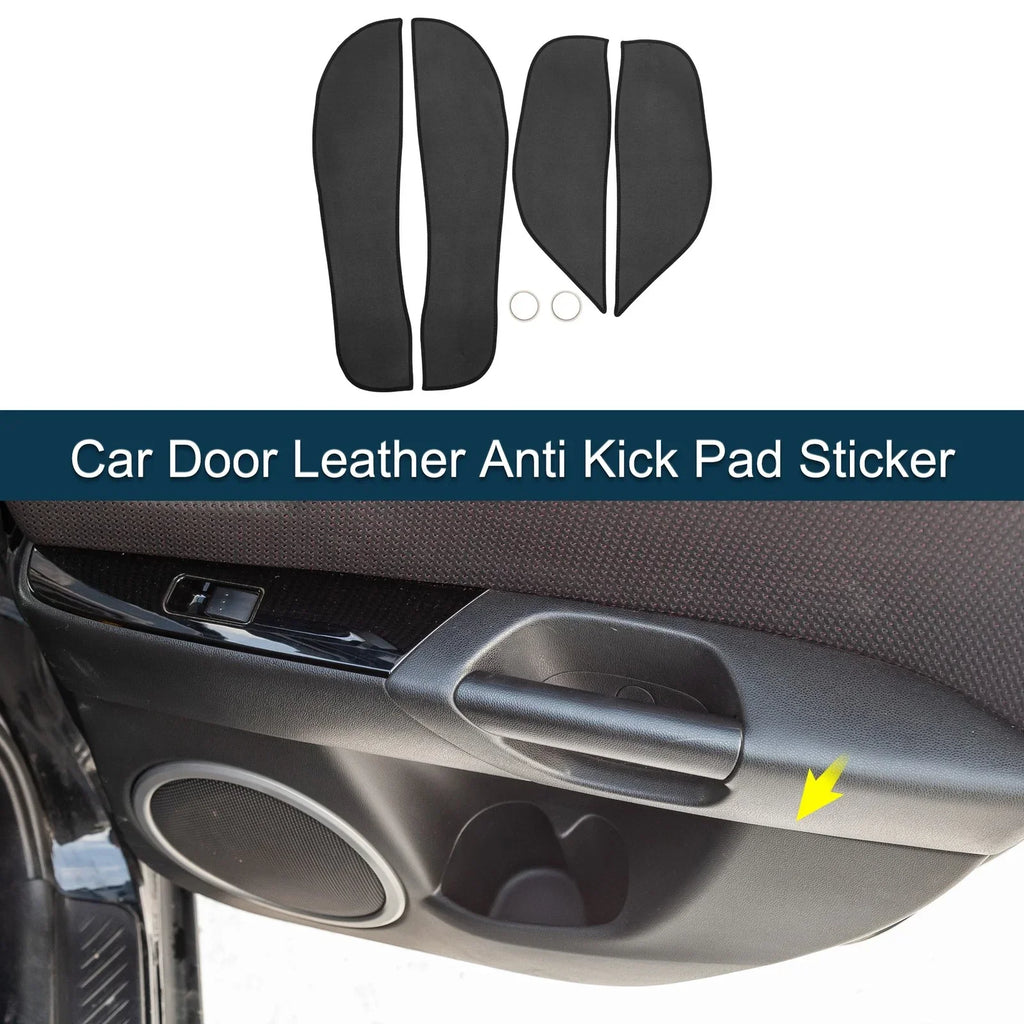 Black Leather Kick Pad Sticker for BMW X5 (2014-2018)