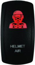 Lighted Switch for DragonFire Racing Hel Air (2010–2023) - Red