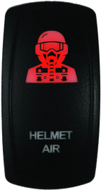 Lighted Switch for DragonFire Racing Hel Air (2010–2023) - Red