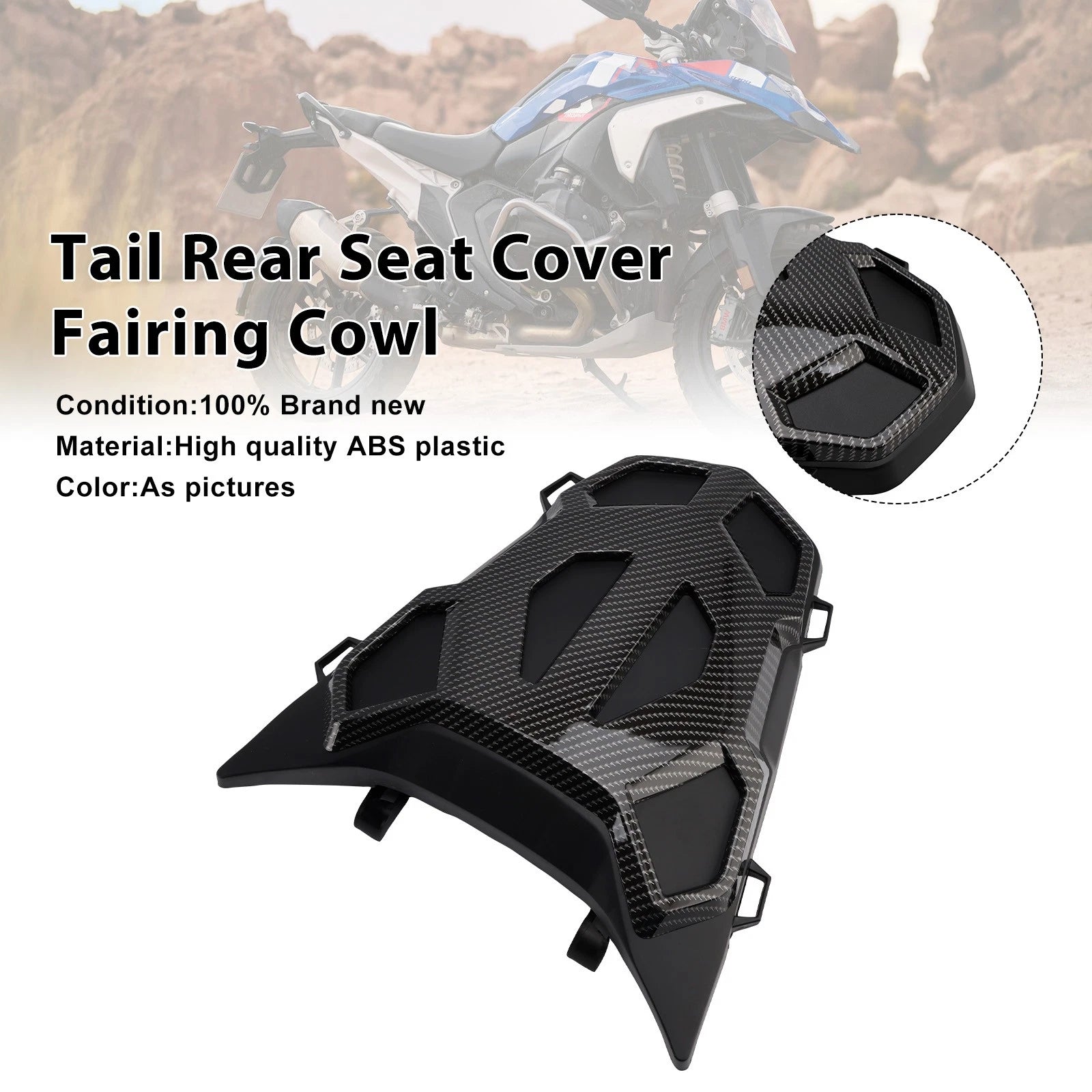 Tail Rear Seat Cover Fairing Cowl for BMW R1300GS (2024–2026) Carbon