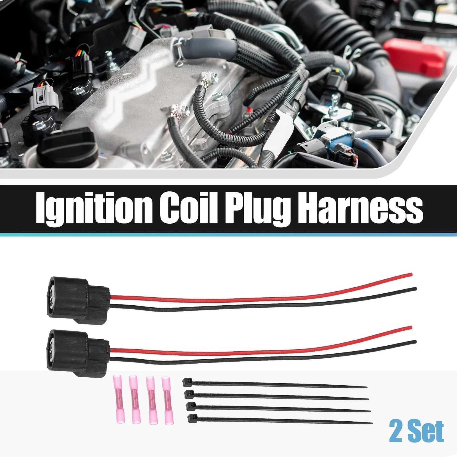 Fuel Injector Wire Pigtail Connector Repair Kit for Honda Pioneer 1000 (2016-2023)