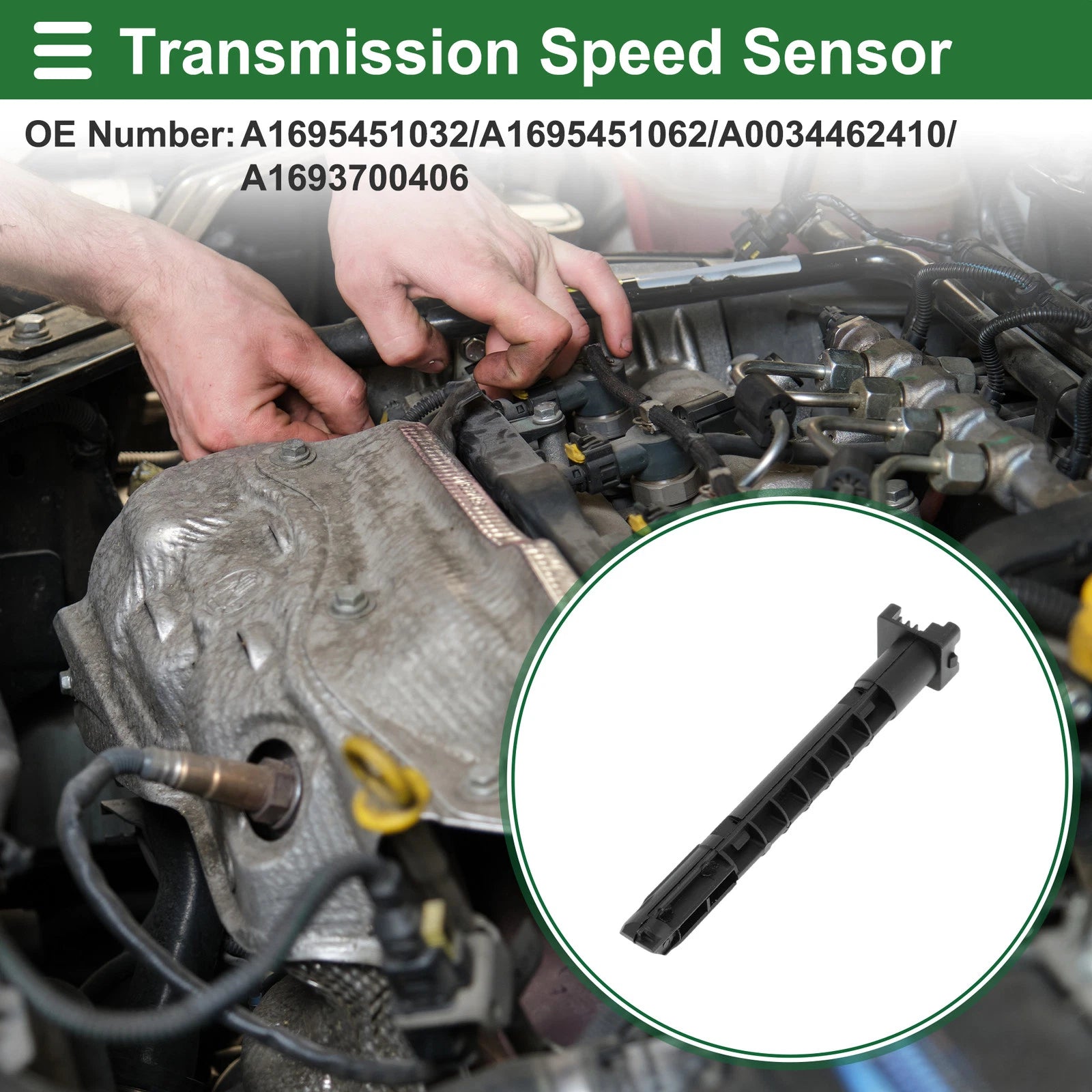 1 Pc Transmission Speed Sensor No.A1695451032 for Mercedes-Benz W169 (2004–2012)