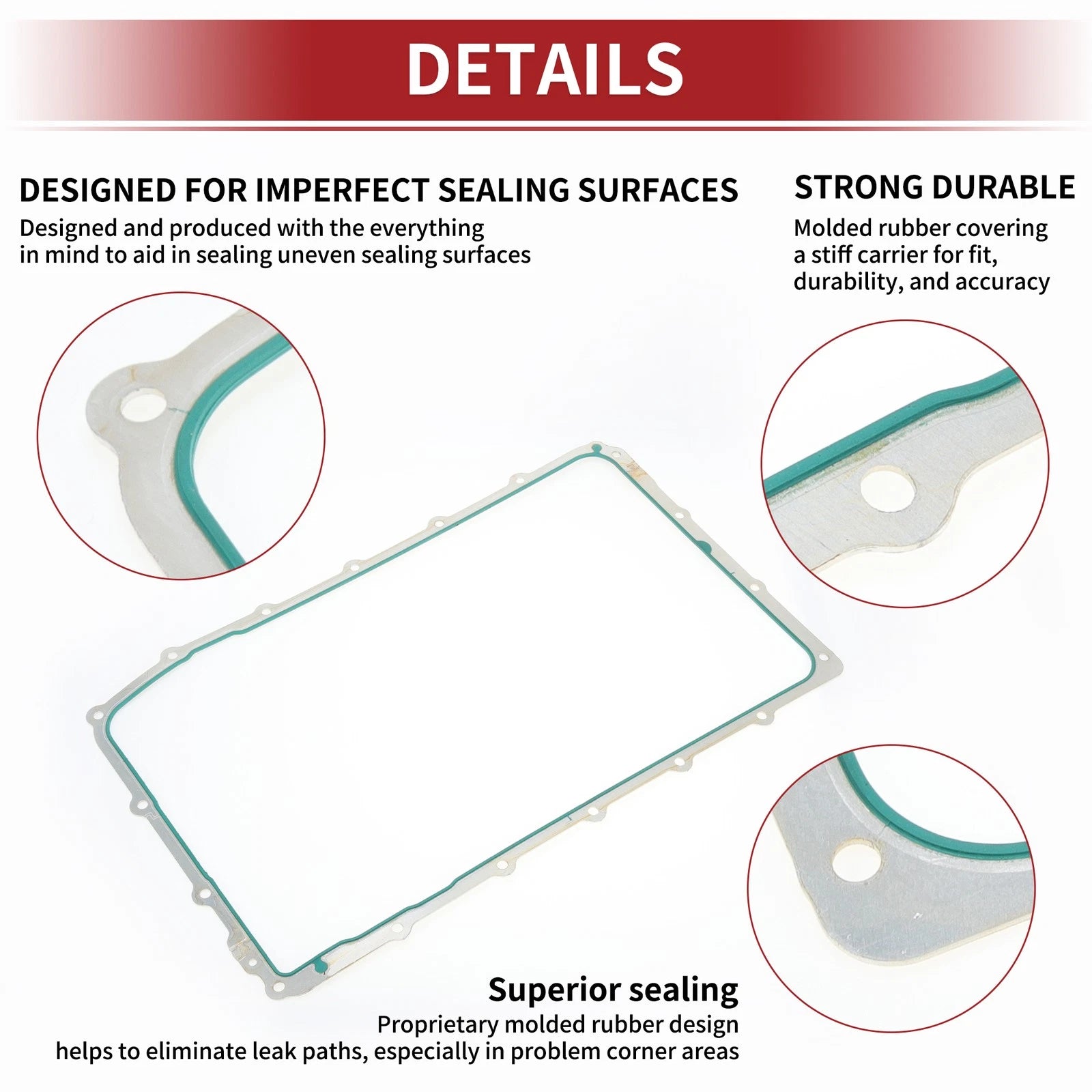 Oil Pan Gasket for Ford F-150 (2017–2020), Ranger (2019–2021) No.HL3P7A191AC