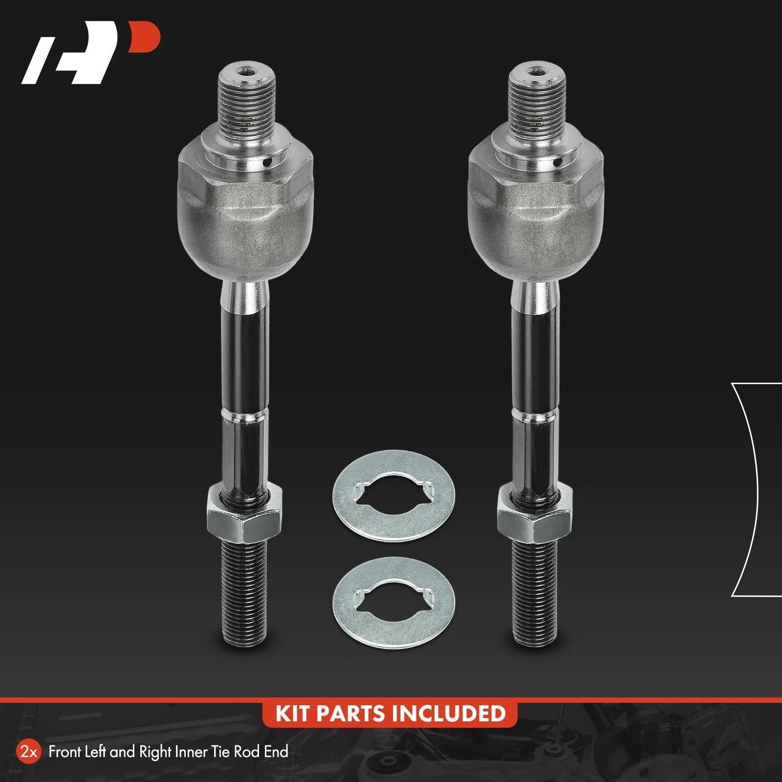 2X Front Inner Tie Rod Ends for Hyundai Sonata (1999–2005) Kia Optima